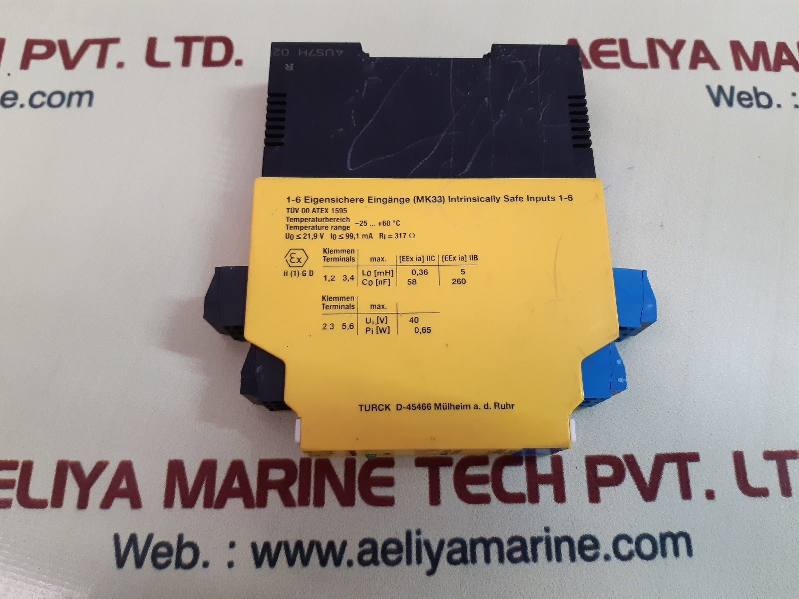 Turck mk33-221ex0-hli/24vdc loop isolator Used 
