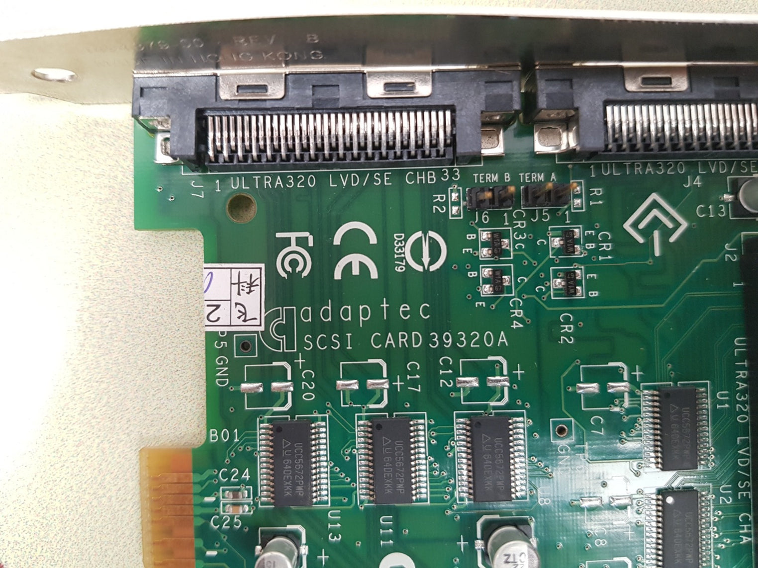 Adaptec scsi card 39320a interfcae card asc-39320a/dell