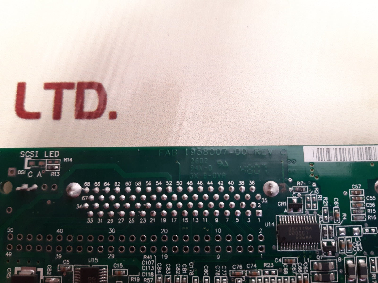 Adaptec pci-x-133 pcb card 1958006-01