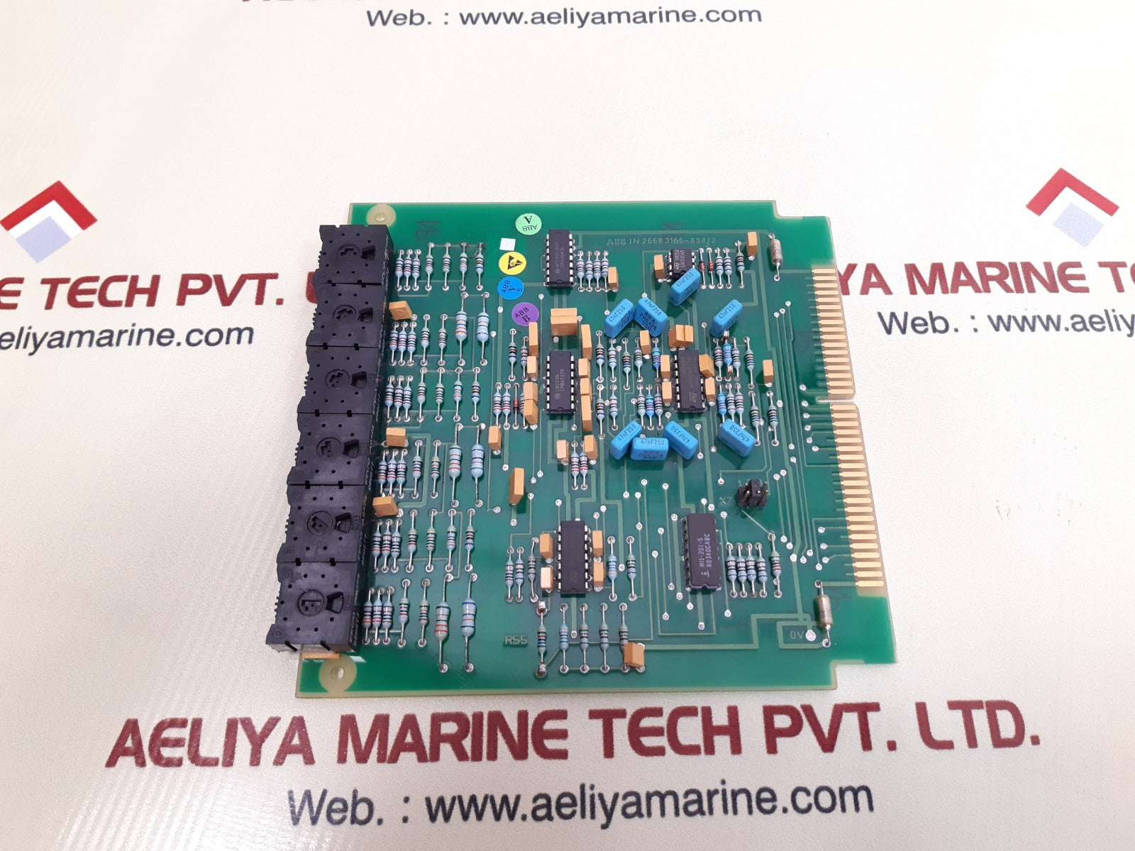 Abb 2668 3166-638/2 pcb card 7433-3982-fc