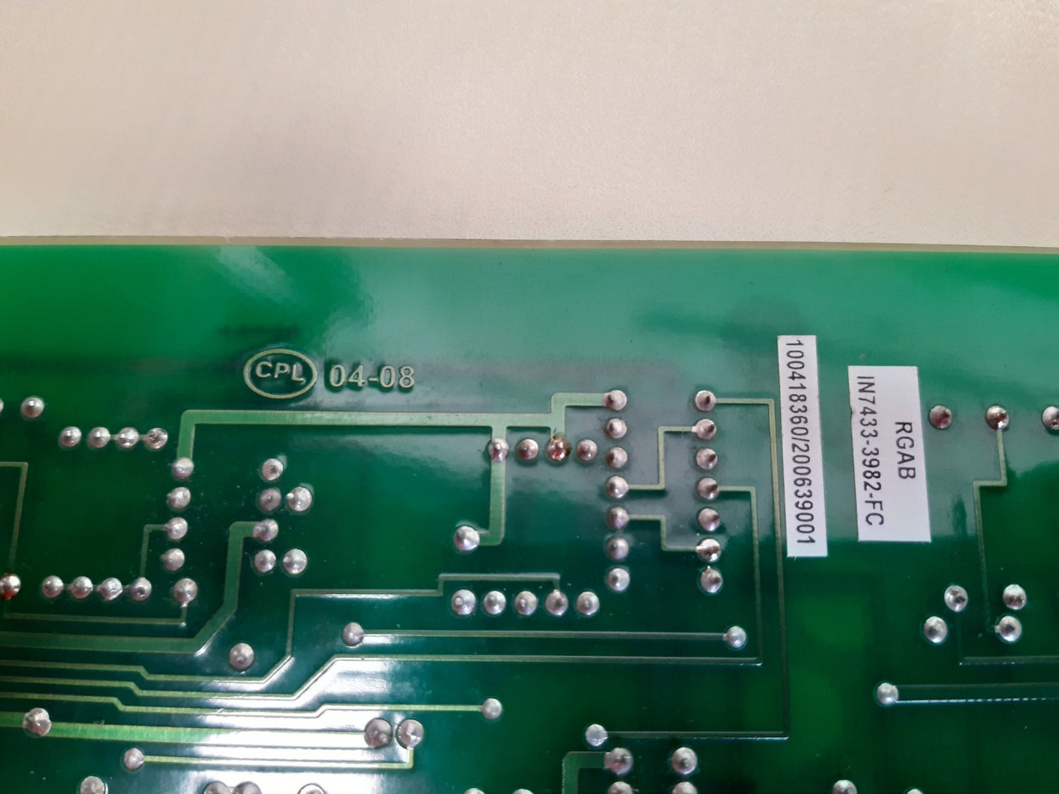 Abb 2668 3166-638/2 pcb card 7433-3982-fc