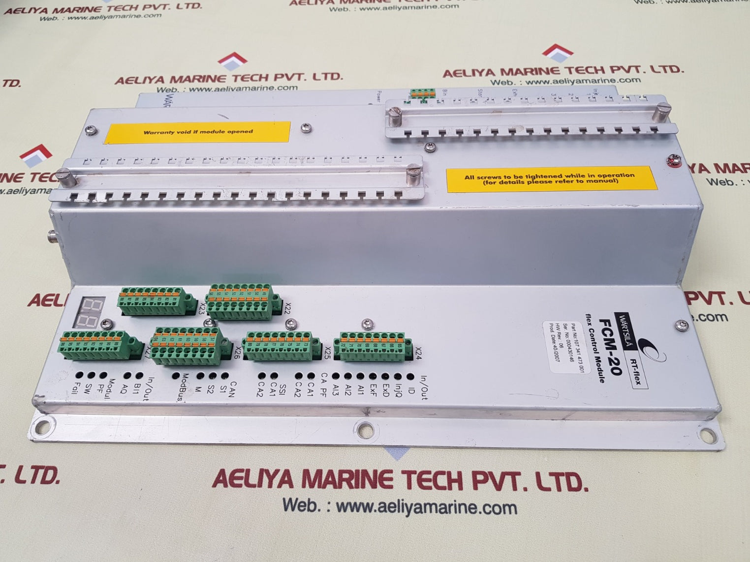 Wartsila rt-flex fcm-20 flex control module 107 341 473 001