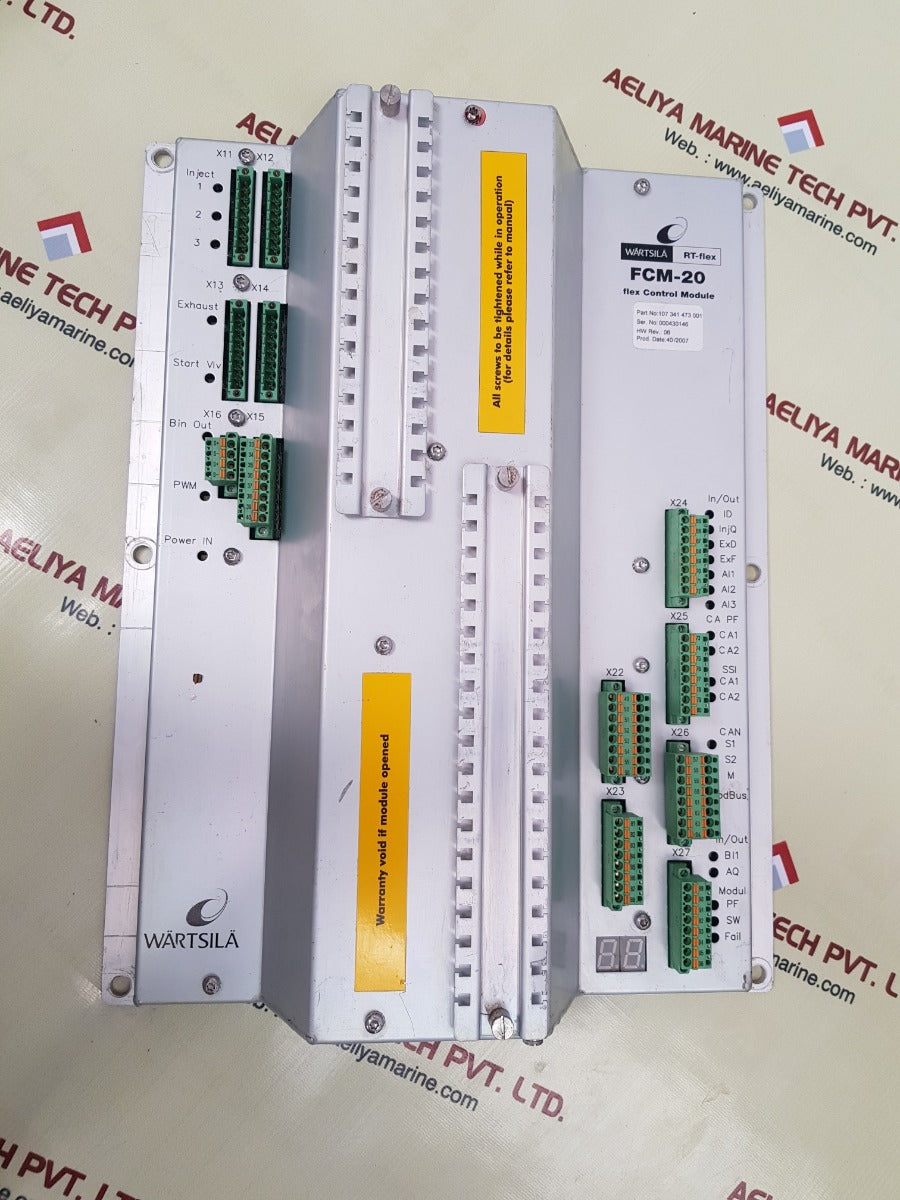 Wartsila rt-flex fcm-20 flex control module 107 341 473 001