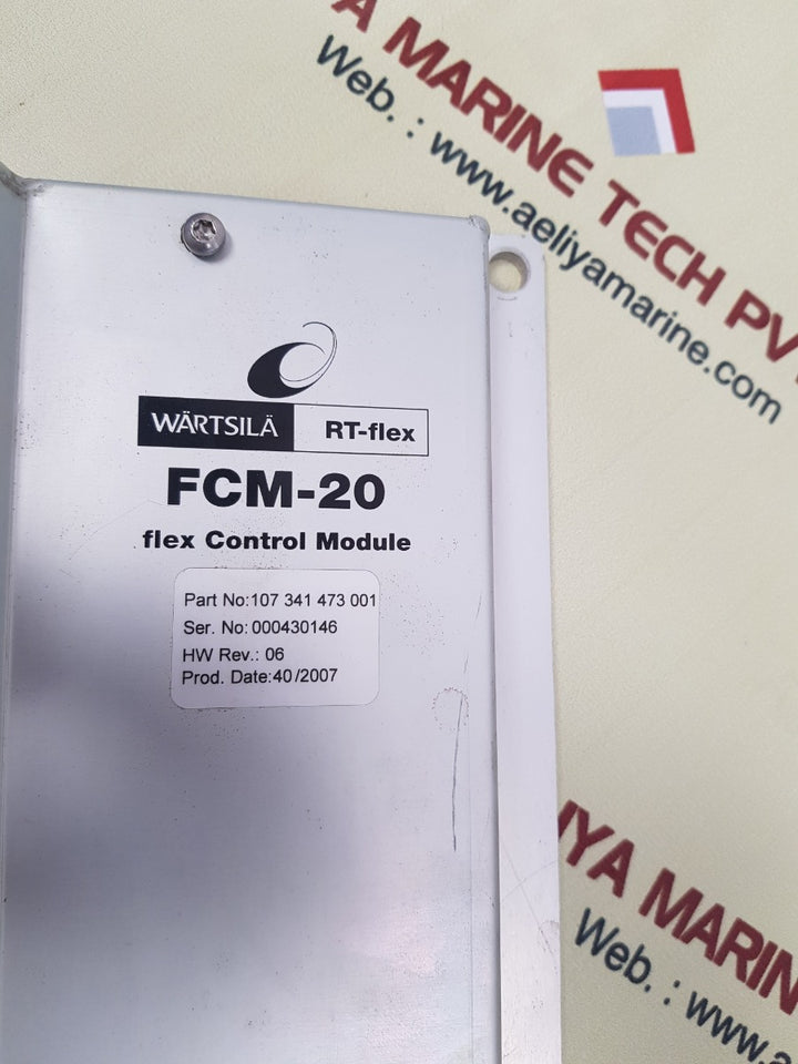 Wartsila rt-flex fcm-20 flex control module 107 341 473 001