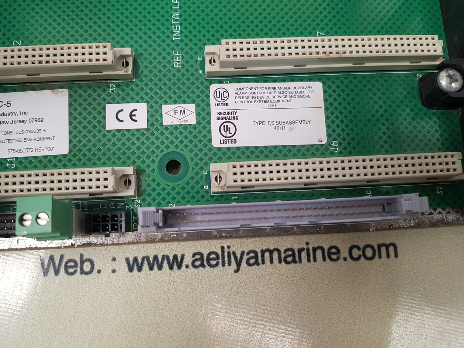 Siemens 580-234874-0 cc-5 rack fire protection module 