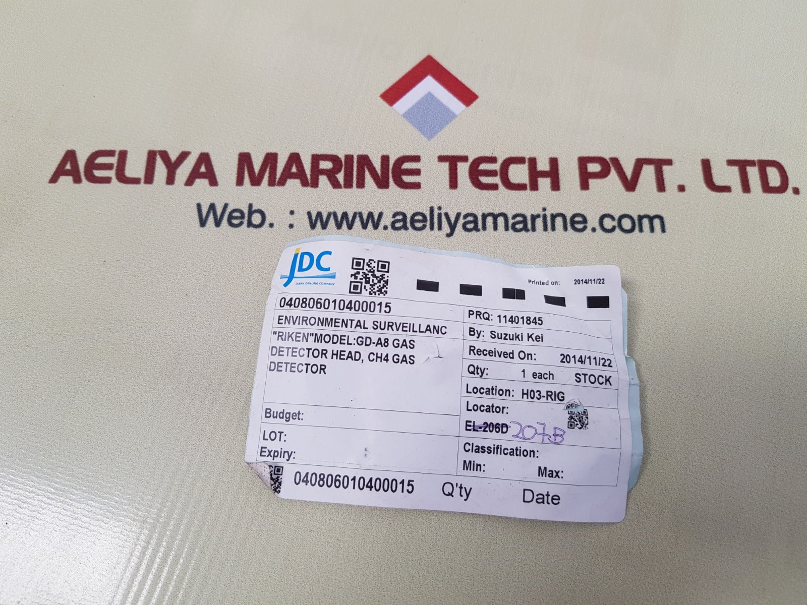 Riken keiki gd-a8-16 gas detector gd-a8-16-pf