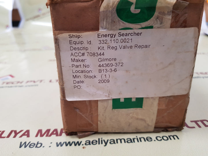 Gilmore 44369-372 valve repair kit