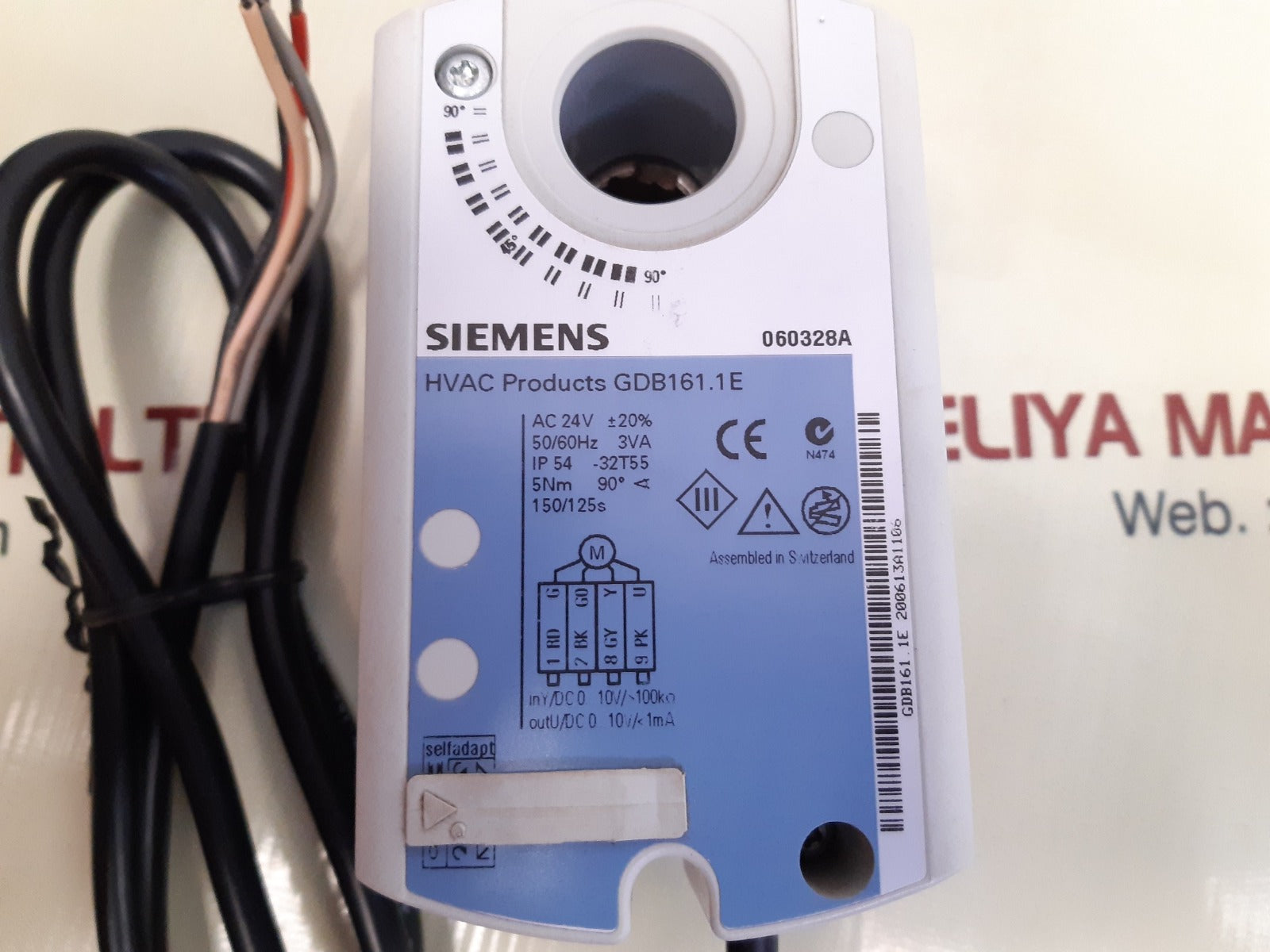 Siemens gdb161.1e rotary air damper actuator 
