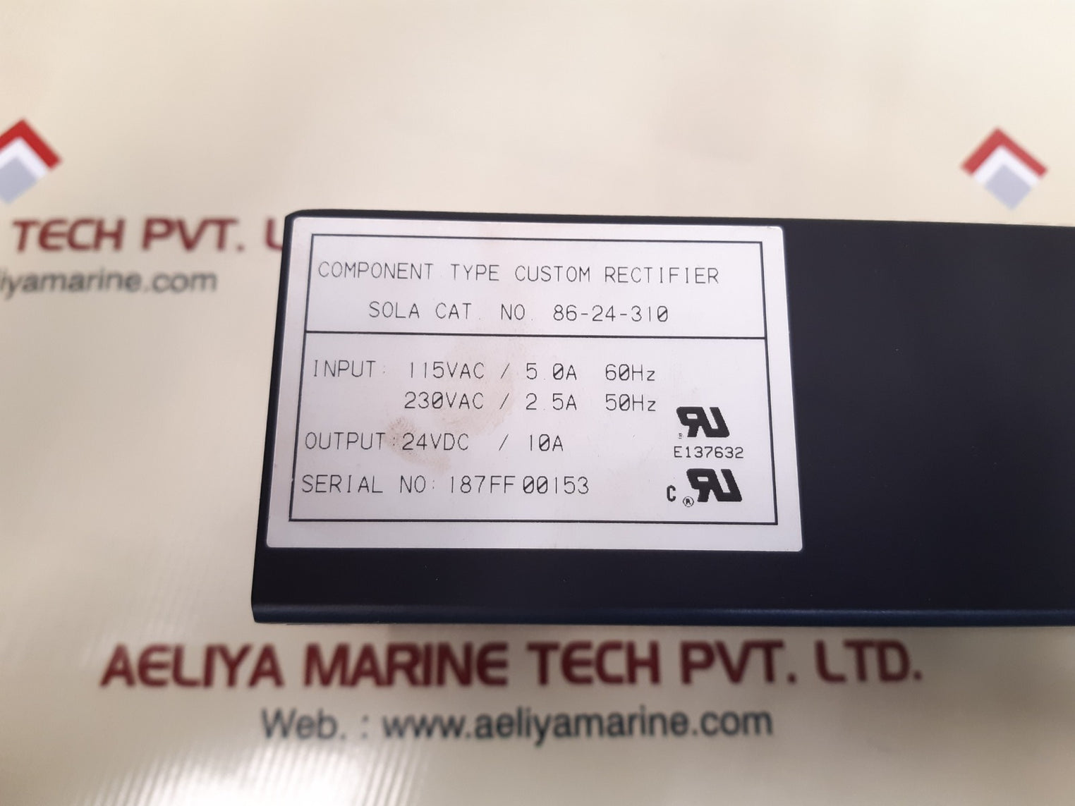 Sola electric 86-24-310 power supply 9-7493-01