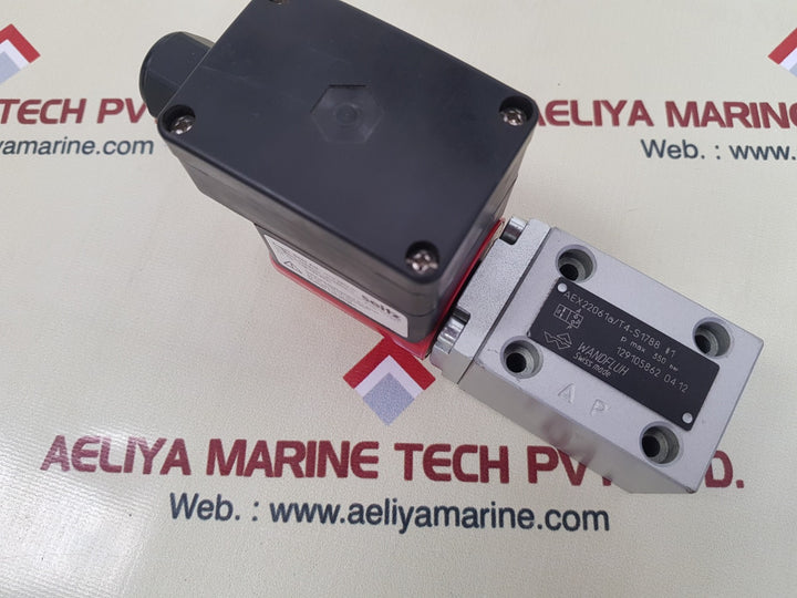 Wandfluh aex22061a/t4-s1788 directional valve with eugen seitz 118-195-024l coil