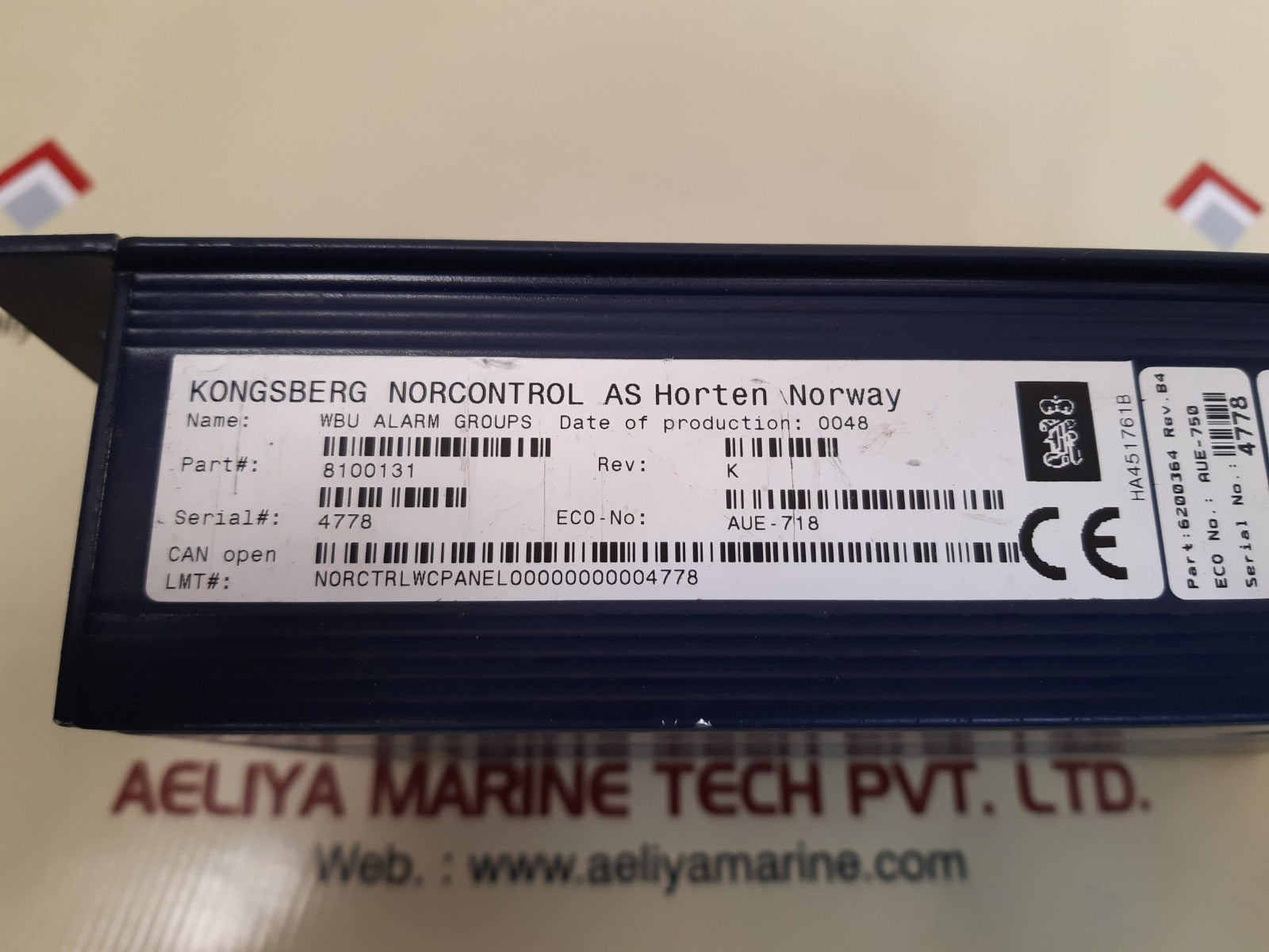Kongsberg norcontrol watch cabin unit 8100131 