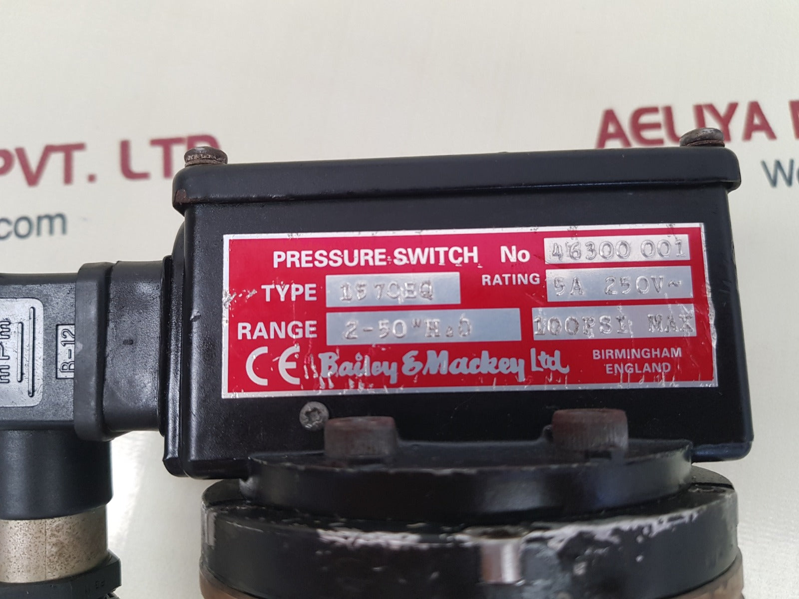 Bailey & mackey 157ceq pressure switch 46300 001