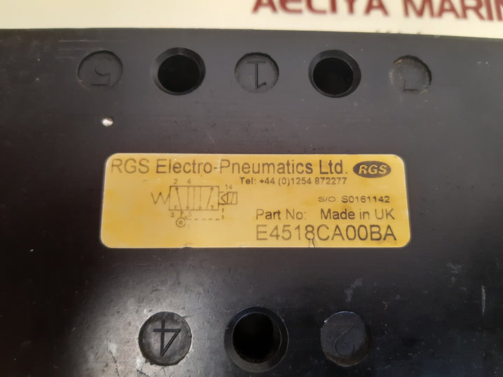 Rgs electro e13axca00ba solenoid valve e4518ca00ba 