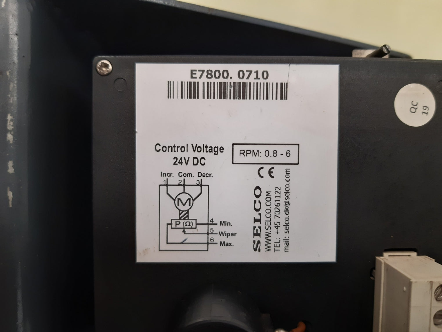 Selco e7800.0710 motorized potentiometer