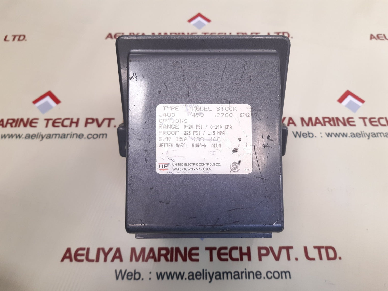 United electric j403 453 9788 pressure switch 0-20 psi 