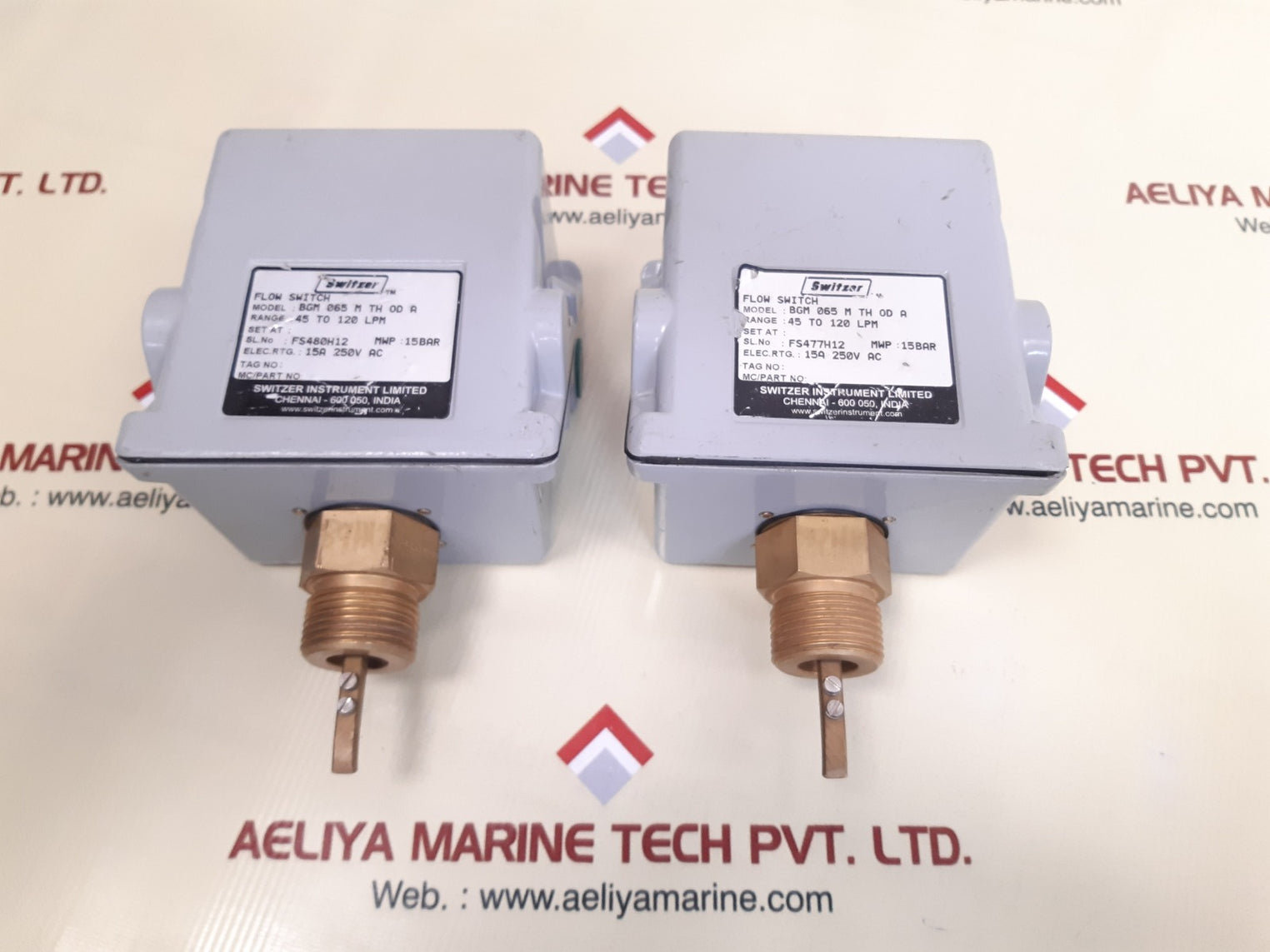 Switzer bgm 065 m th od a flow switch