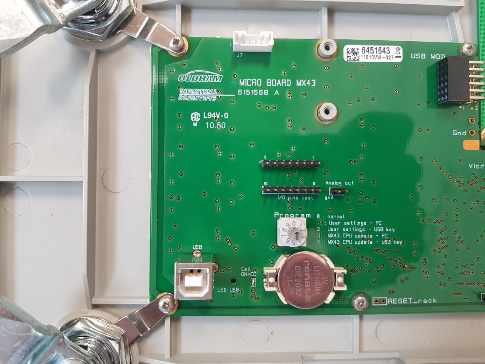 Oldham mx43 fixed gas detection control unit 