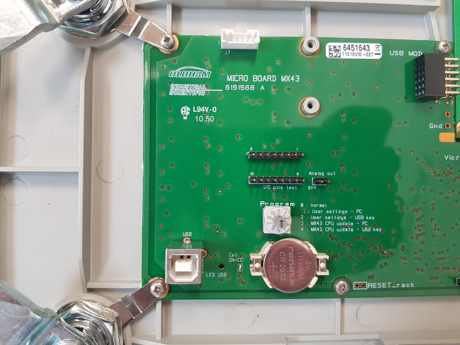 Oldham mx43 fixed gas detection control unit 