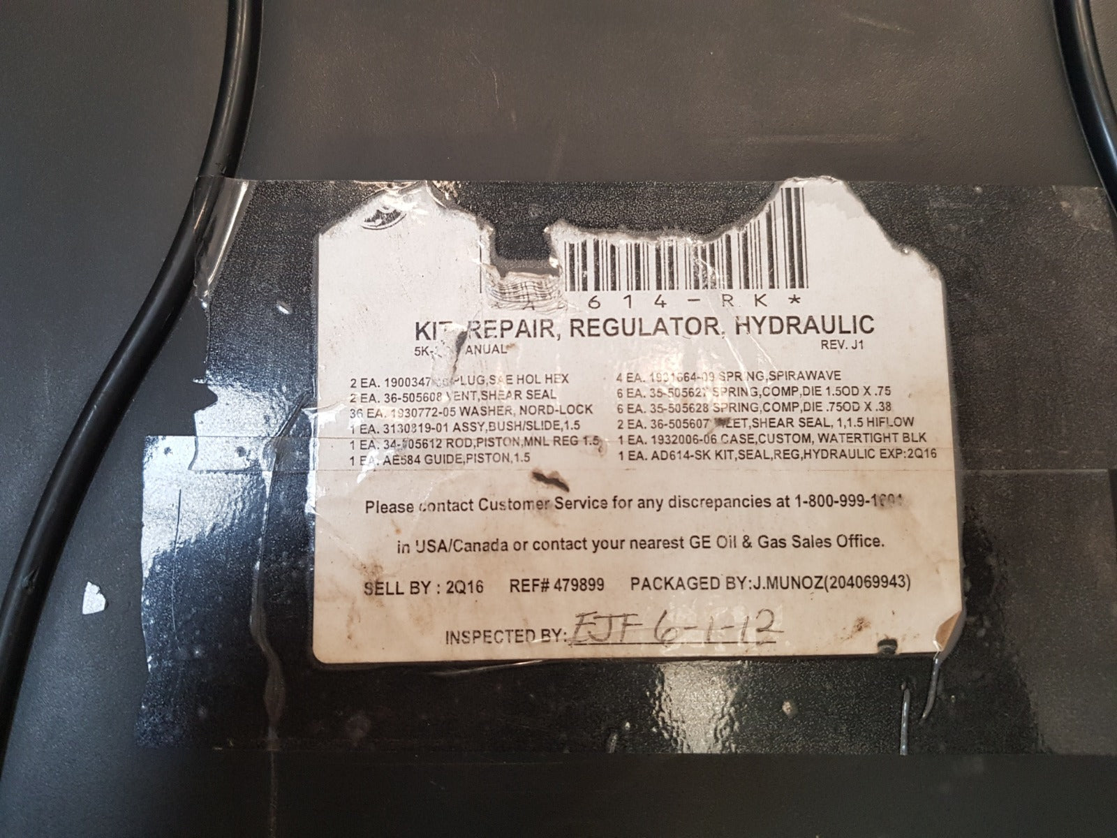 Ge Ad614-sk Oil & Gas Regulator Repair Kit