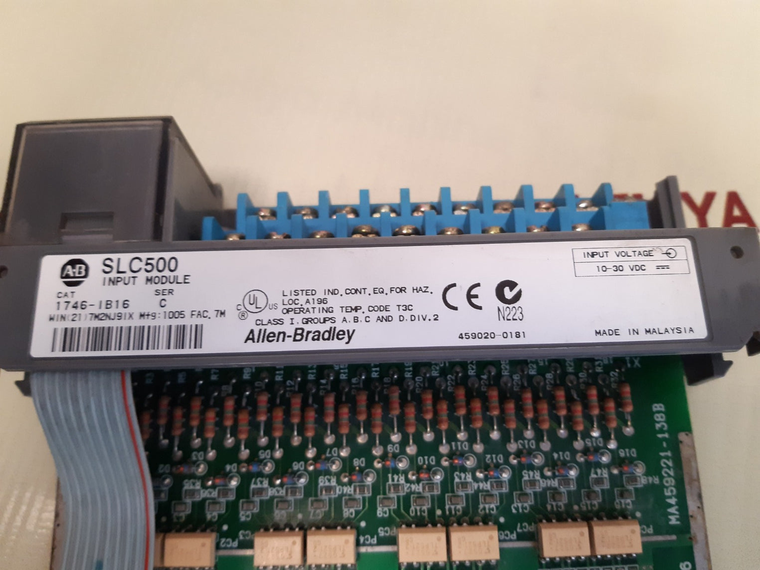 Allen-bradley 1746-ib16 slc500 input module 10-30 vdc