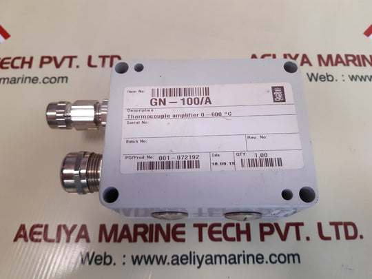 Kongsberg gn-100/a connection box thermocouple amplifier 001-072192
