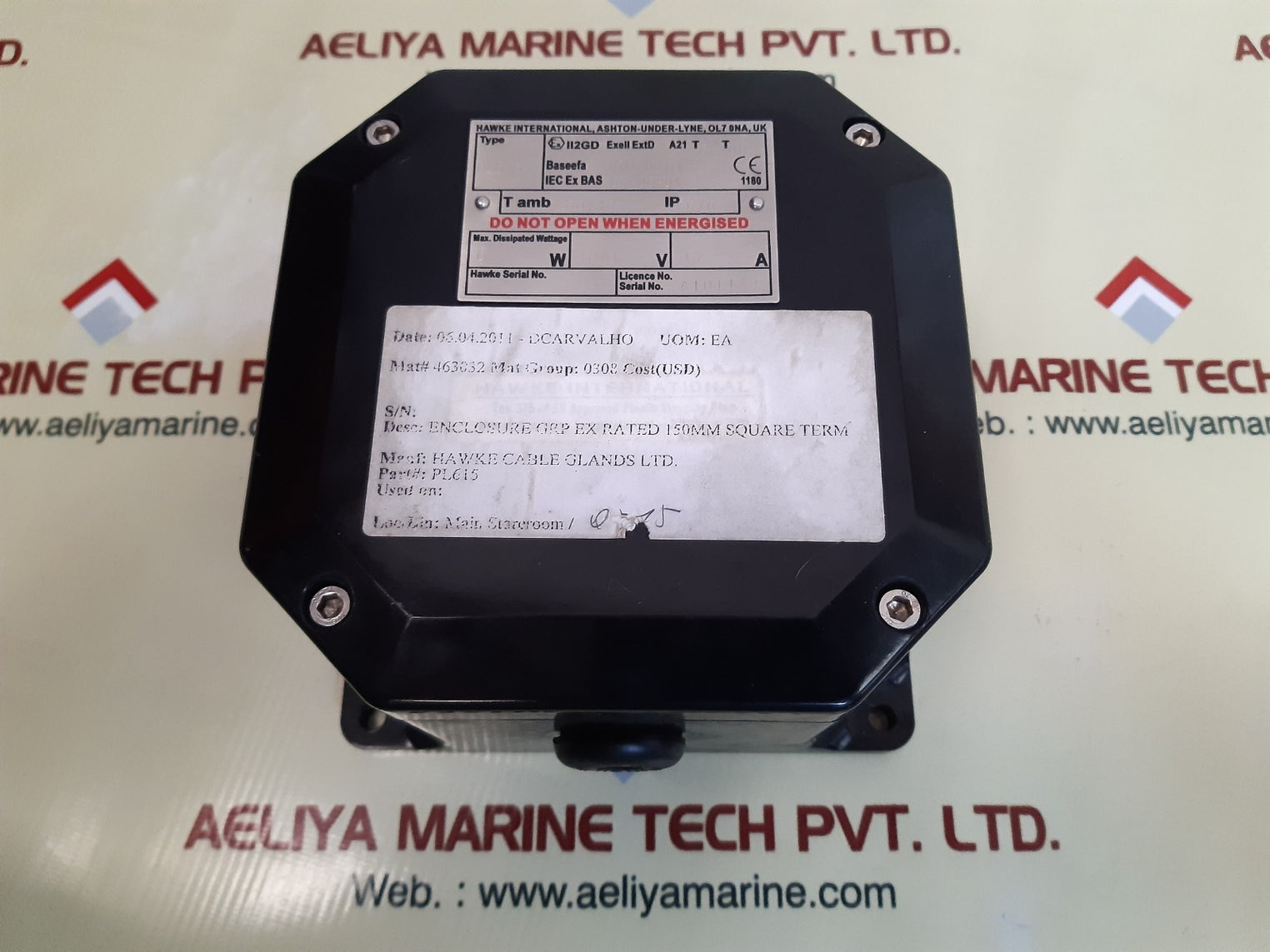 Hawke international pl615 junction box 550v 17a