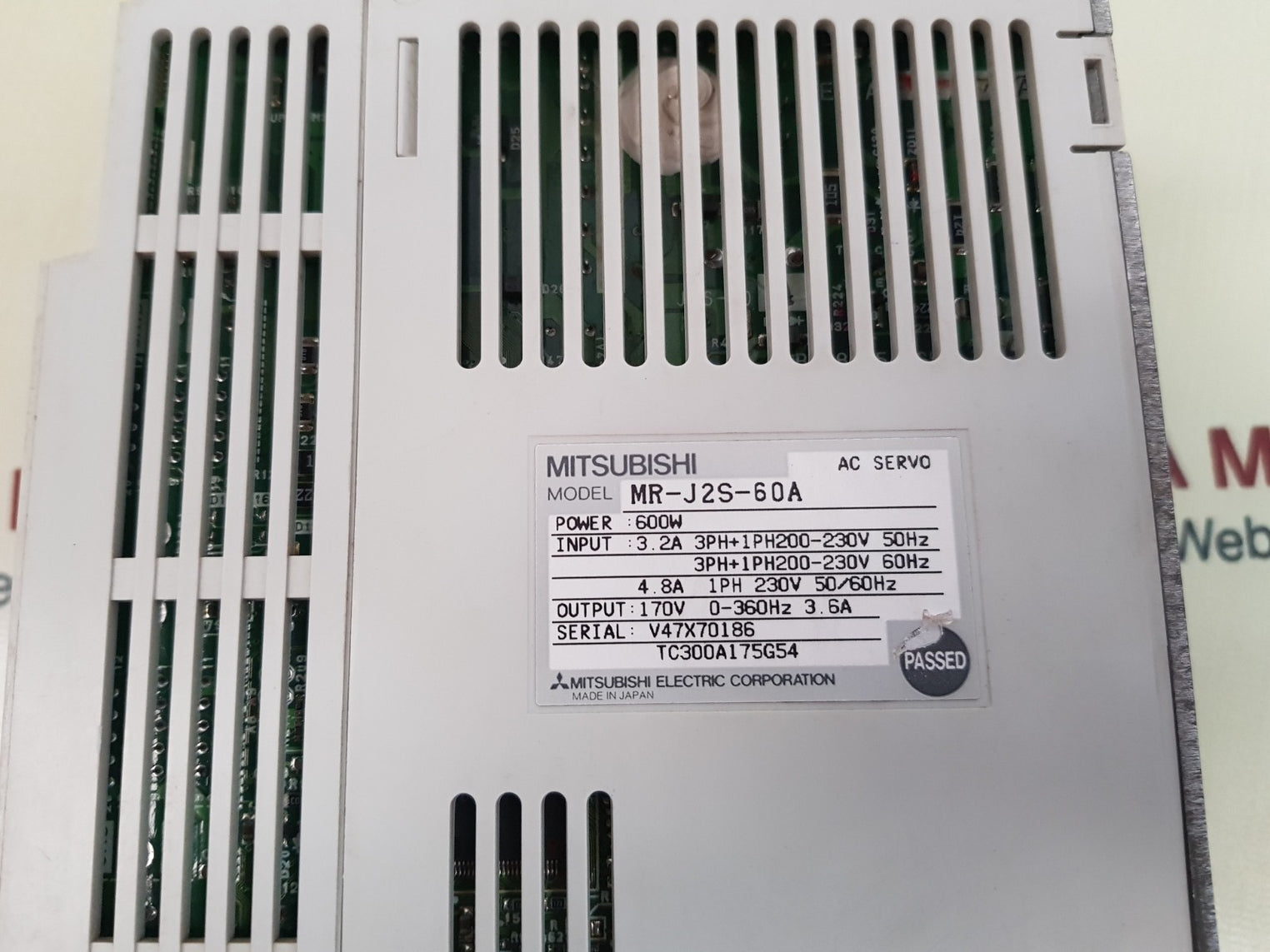 Mitsubishi mr-j2s-60a servo driver 600w