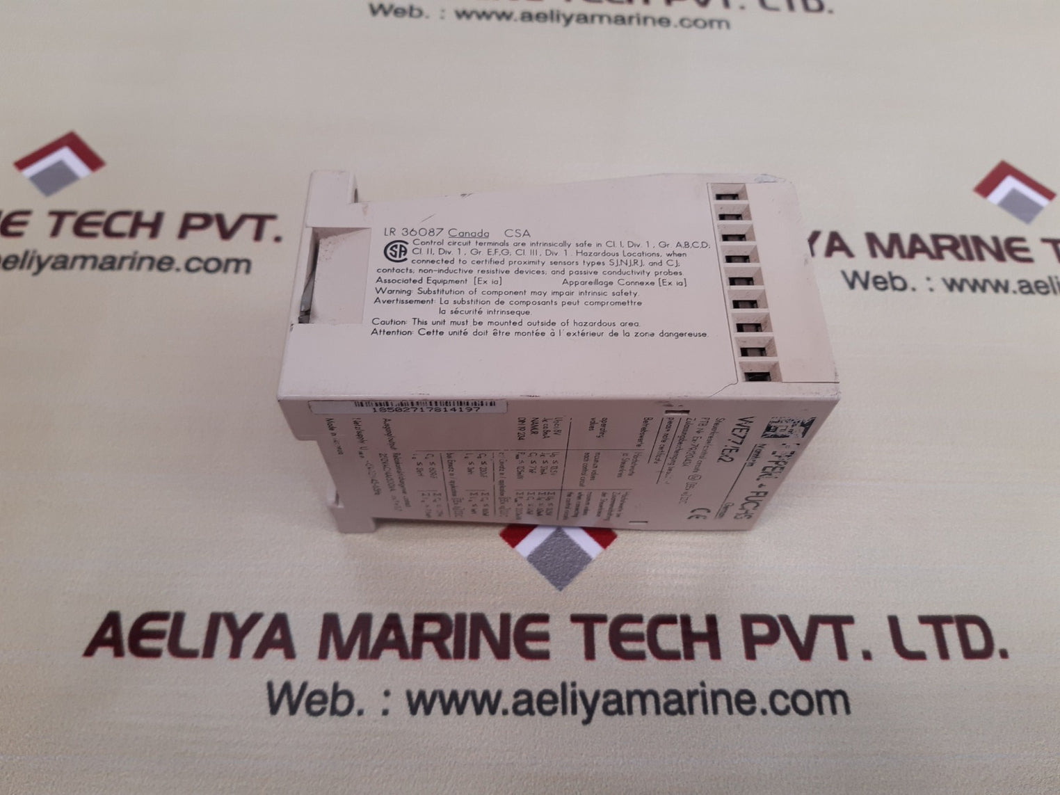 Pepperl+fuchs we77/ex2 safety relay