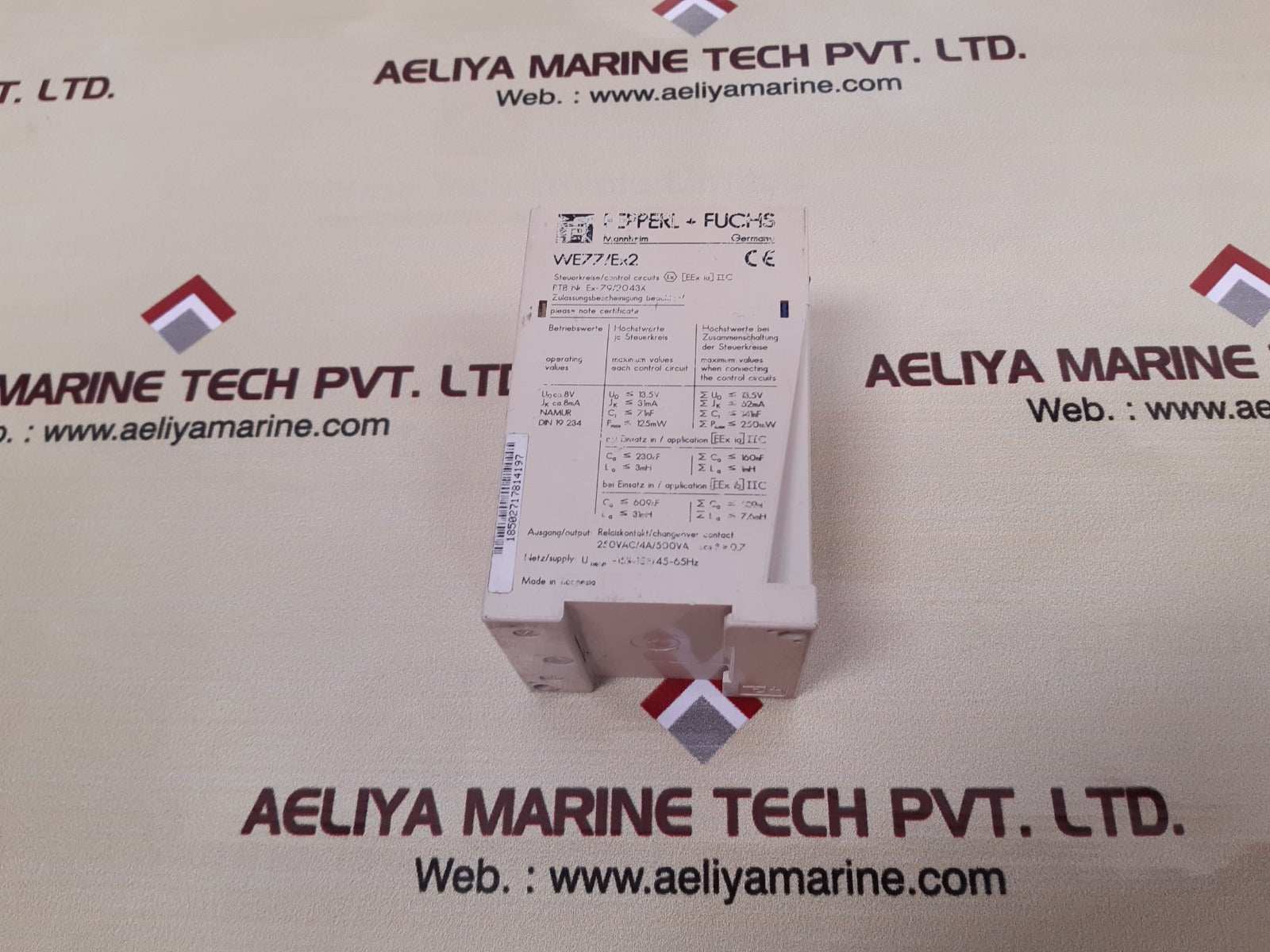 Pepperl+fuchs we77/ex2 safety relay