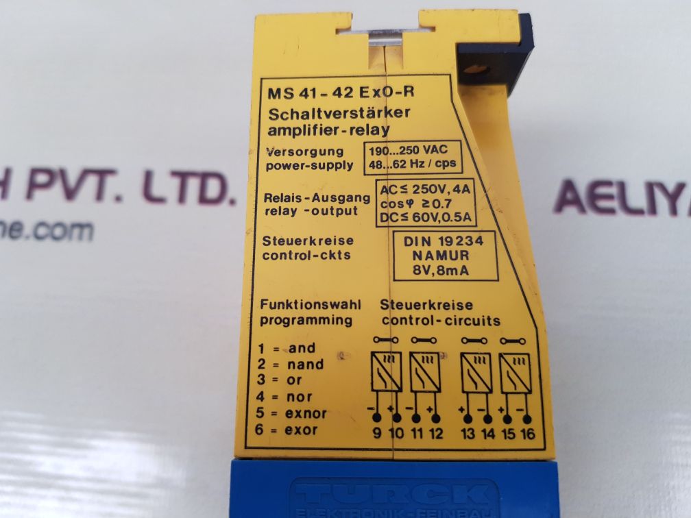 Turck ms 41-42 ex0-r multi safe logic amplifier-relay used