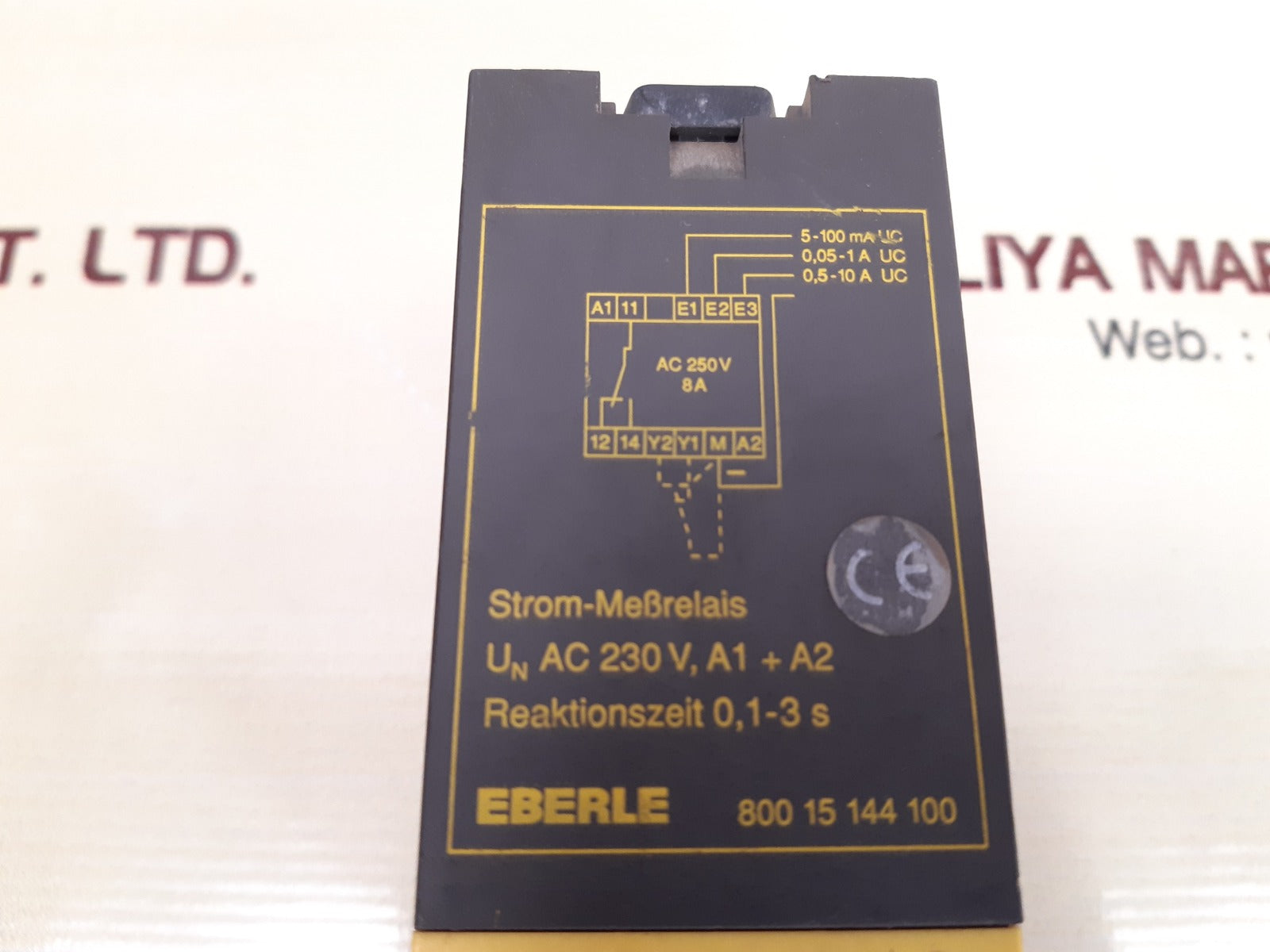 Eberle 800 15 144 100 current monitoring relay