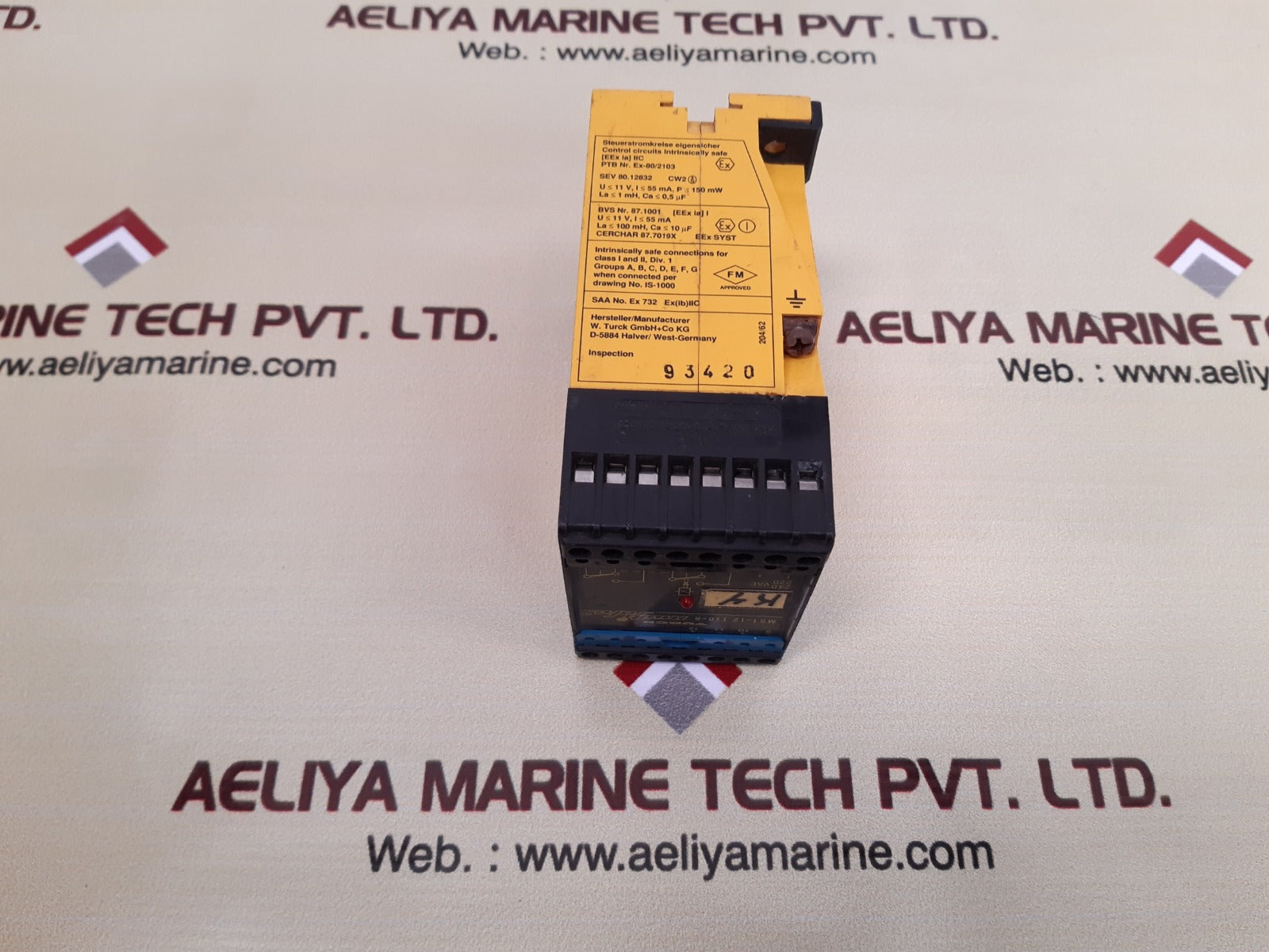 Turck ms 1-12 ex0-r multi safe amplifier-relay 187-250 vac