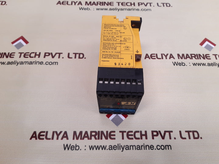 Turck ms 1-12 ex0-r multi safe amplifier-relay 187-250 vac