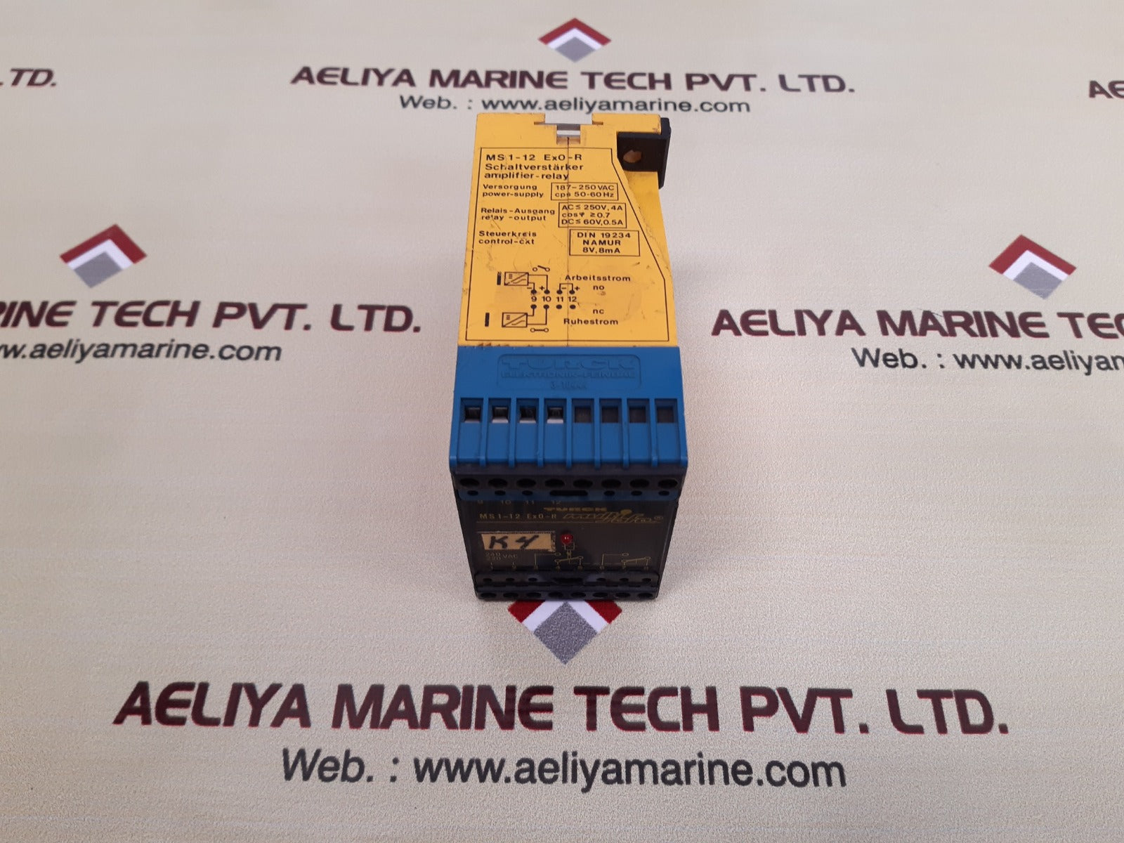 Turck ms 1-12 ex0-r multi safe amplifier-relay 187-250 vac
