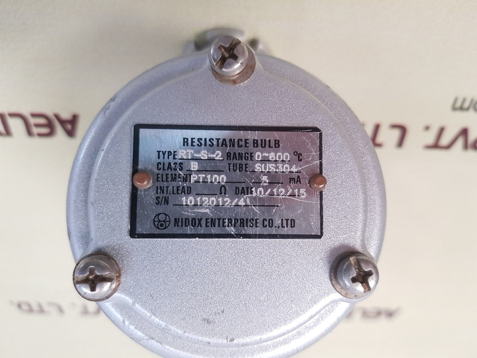 Nidox rt-s-2 resistance bulb