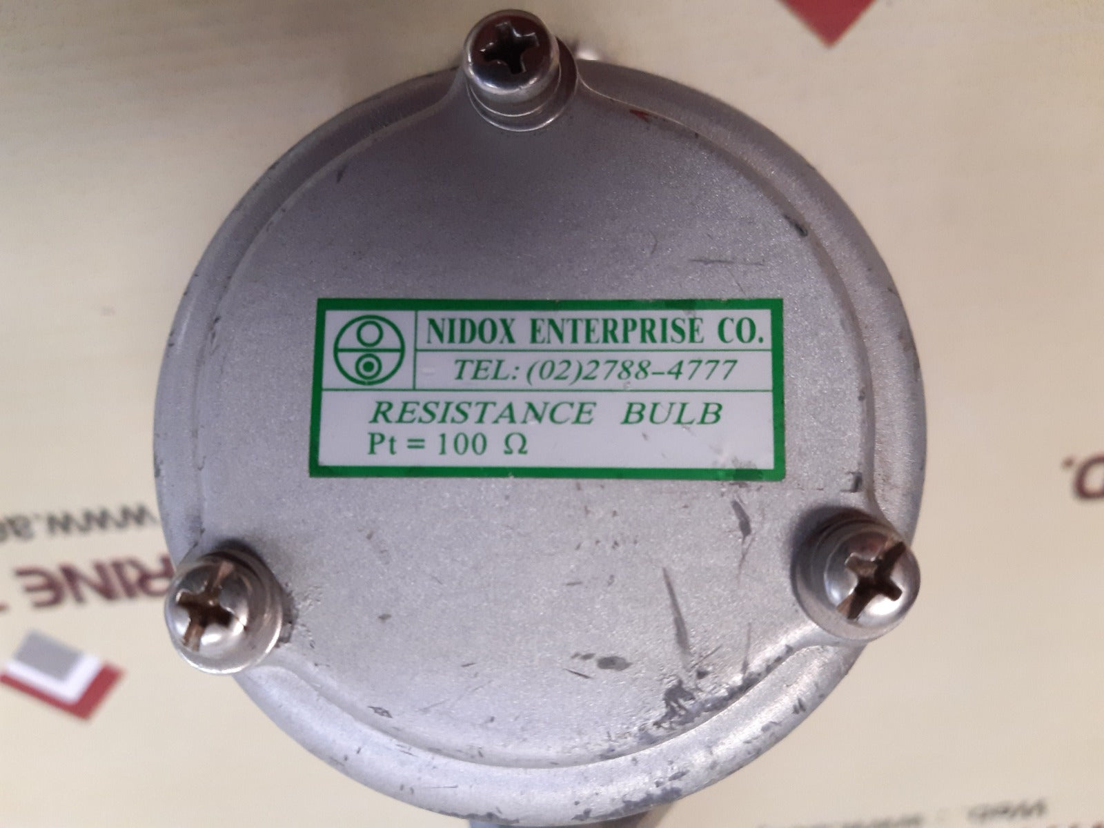 Nidox pt= 100 resistance bulb