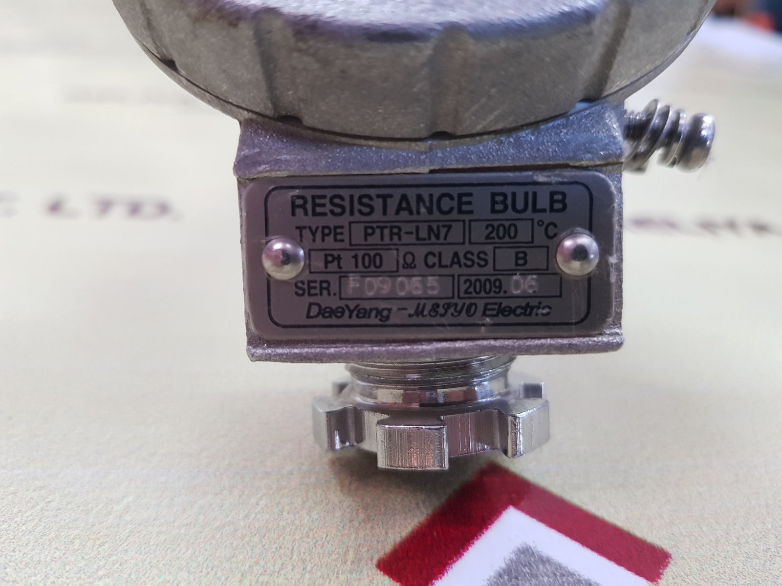 Daeyang meiyo electric ptr-ln7 resistance bulb  pt 100 ohm 