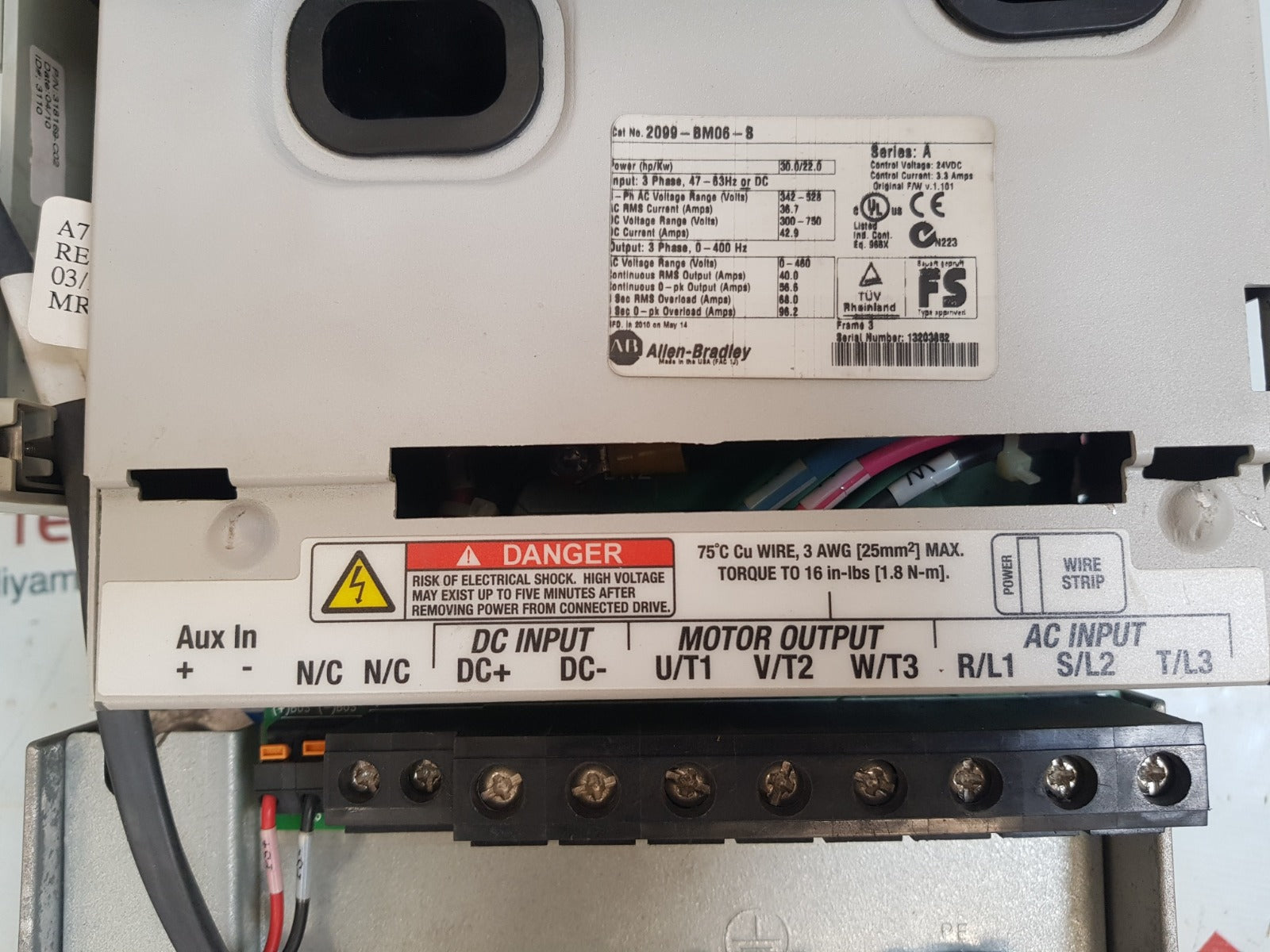 Allen-bradley 2099-bm06-s kinetix 7000 ser a guard motion servo drive