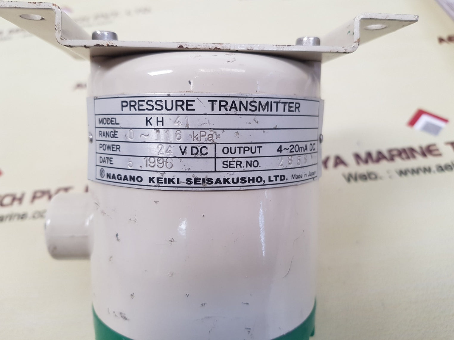 Nagano keiki kh 41 pressure transmitter range 0~116 kpa