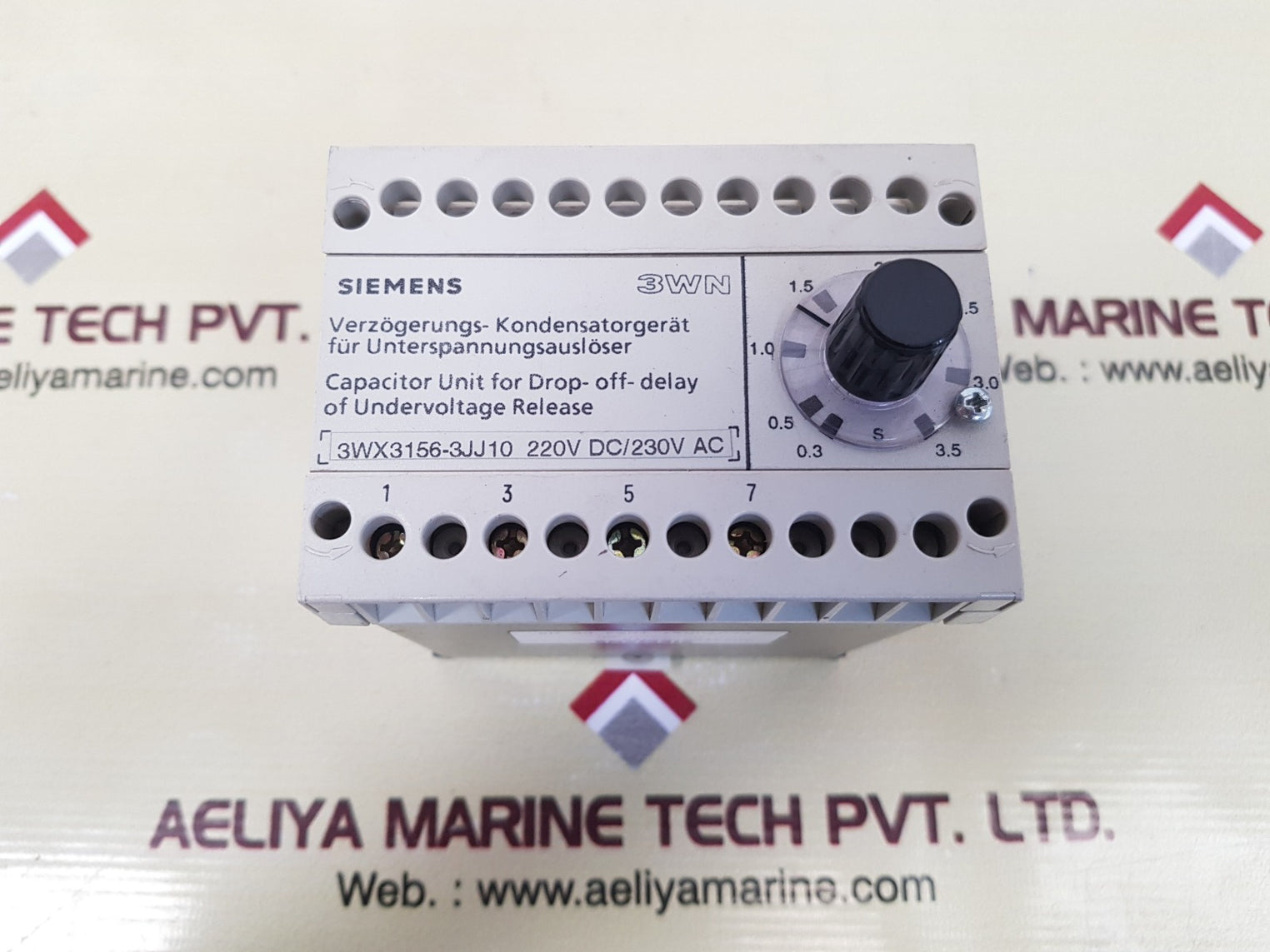 Siemens 3Wx3156-3Jj10 Capacitor Unit For Drop-off-delay Of Undervoltage Release