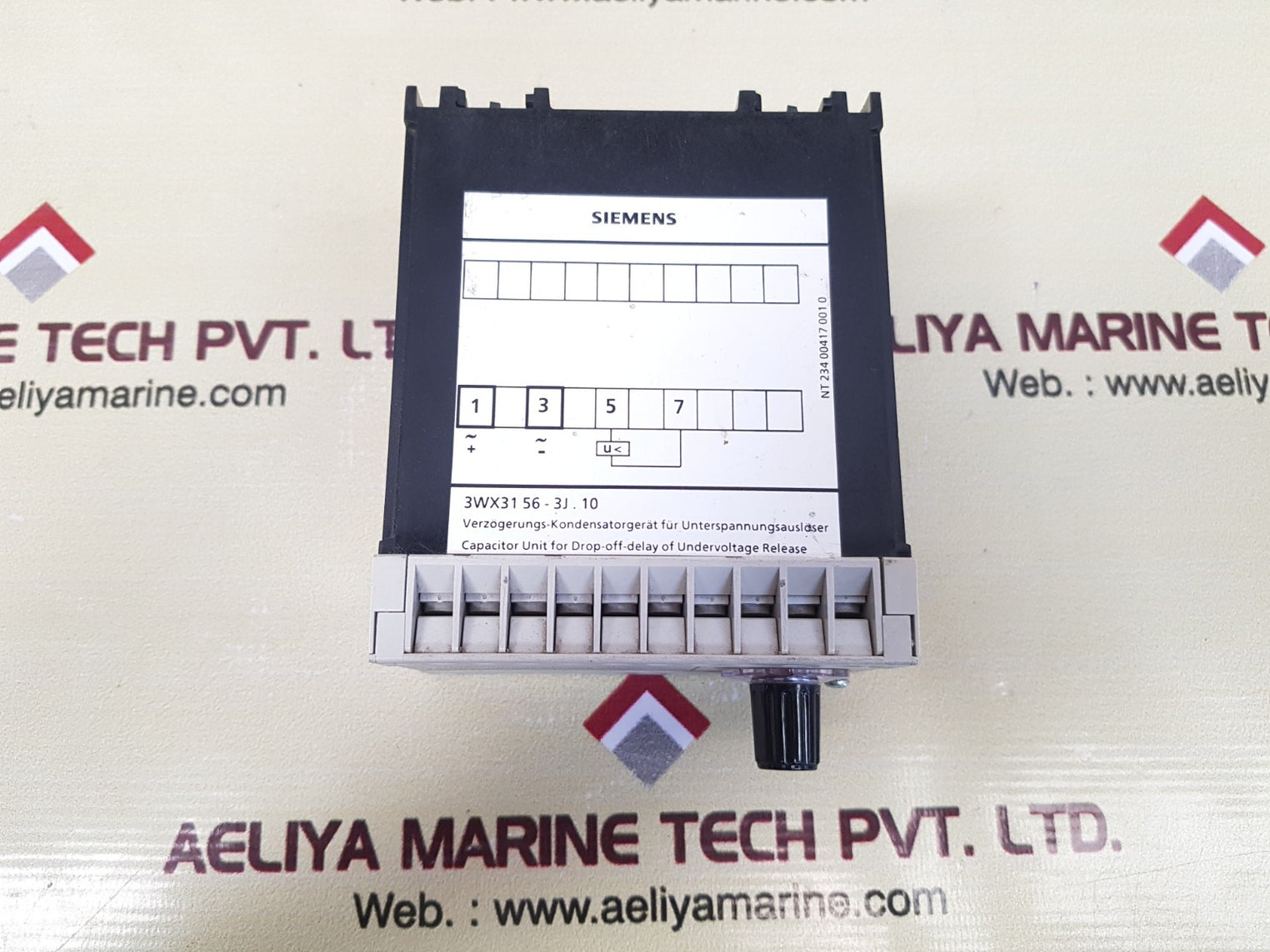 Siemens 3Wx3156-3Jj10 Capacitor Unit For Drop-off-delay Of Undervoltage Release
