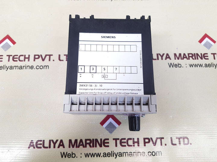 Siemens 3Wx3156-3Jj10 Capacitor Unit For Drop-off-delay Of Undervoltage Release