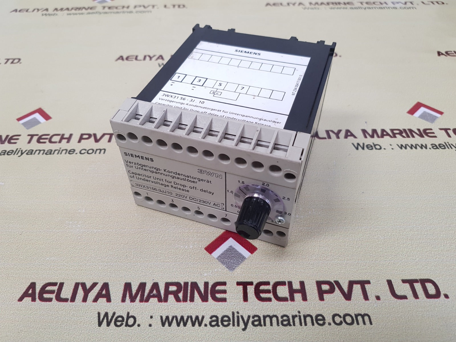 Siemens 3Wx3156-3Jj10 Capacitor Unit For Drop-off-delay Of Undervoltage Release