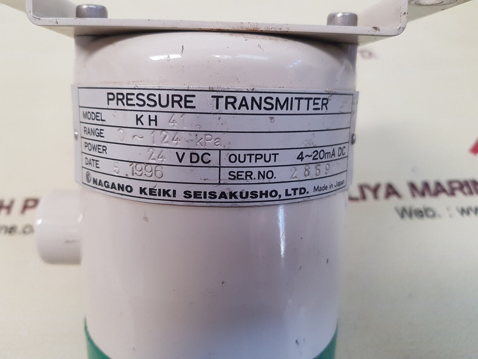 Nagano keiki kh 41 pressure transmitter range 0~ 124-kpa