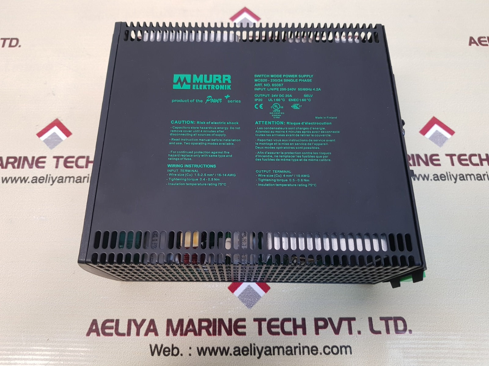 Murr mcs20-230/24 switch mode power supply 