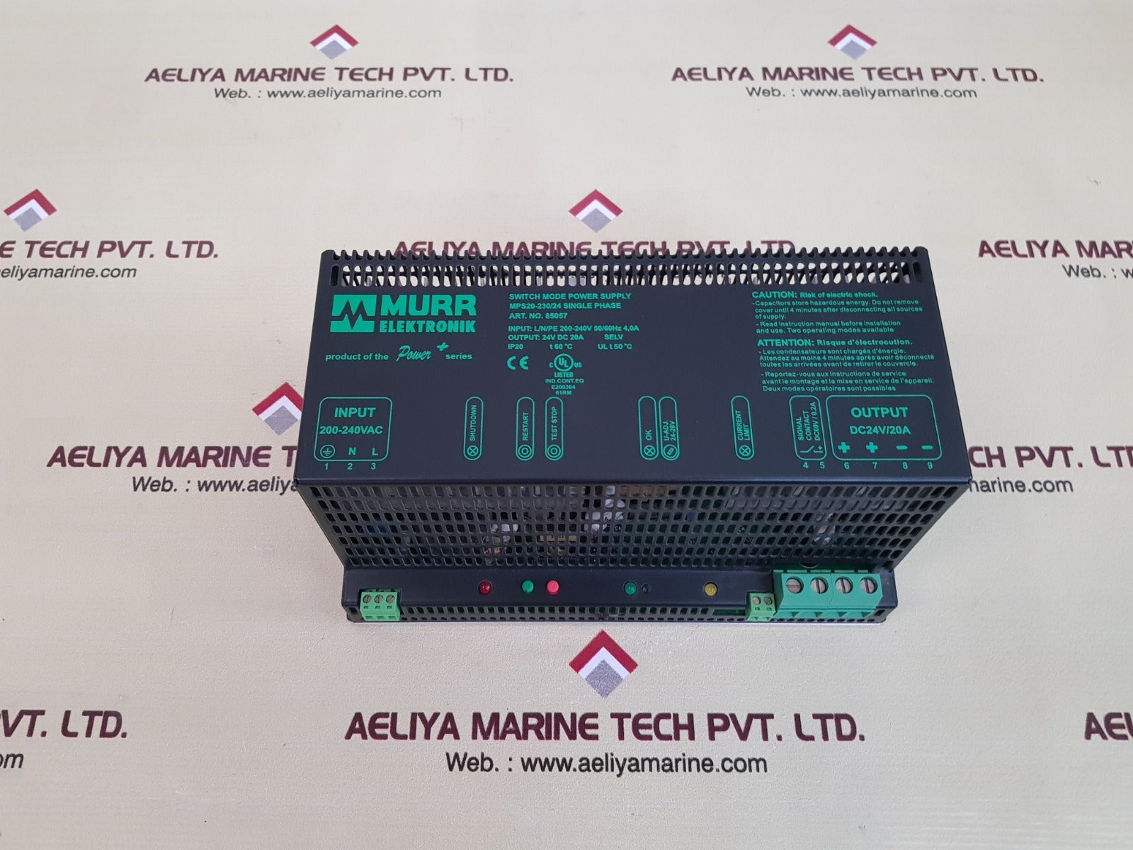 Murr elektronik mps20-230/24 switch mode power supply 85057