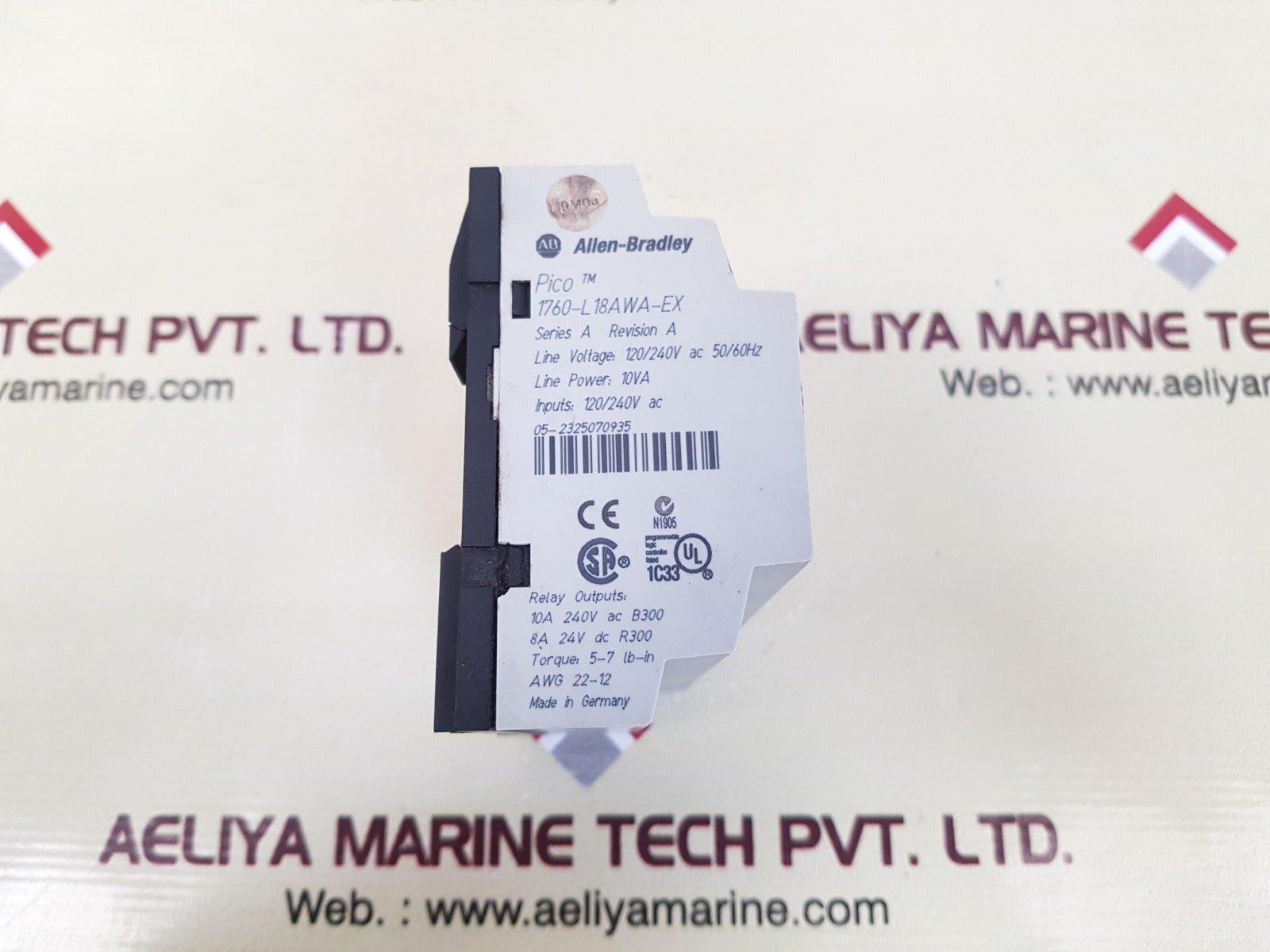 Allen-bradley 1760-l18awa-ex pico controller ser a