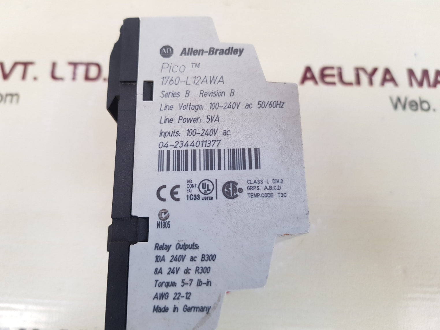 Allen-bradley 1760-l12awa pico programming controller ser b