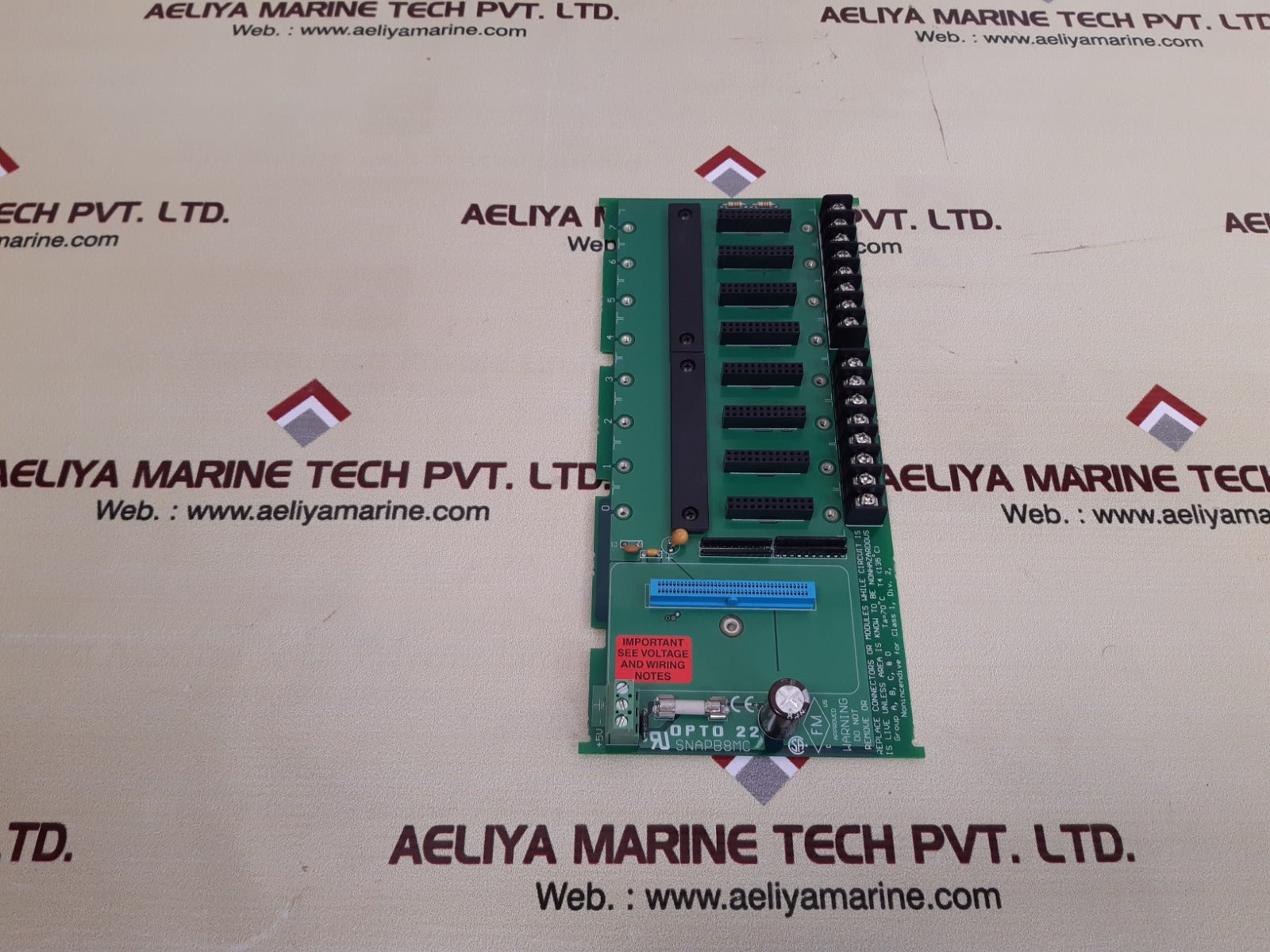 Opto 22 snapb8mc rack module 