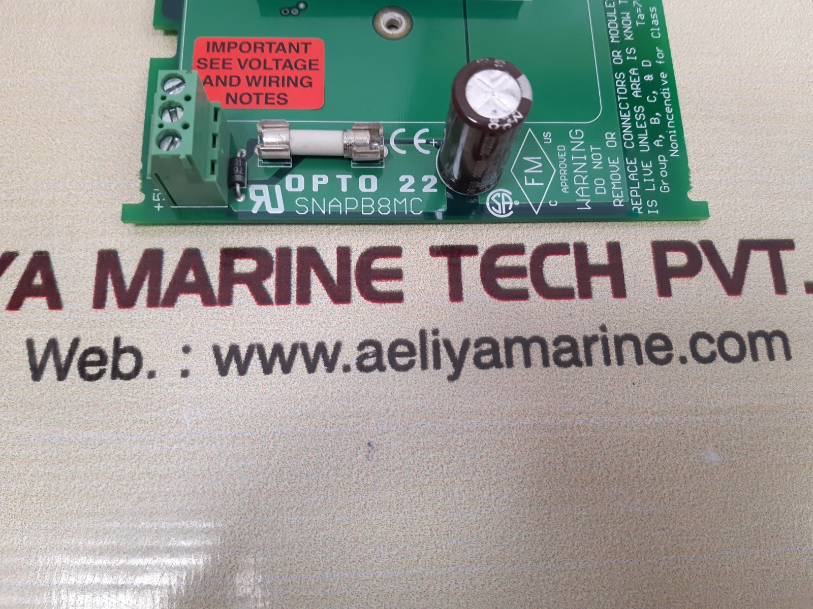 Opto 22 snapb8mc rack module 